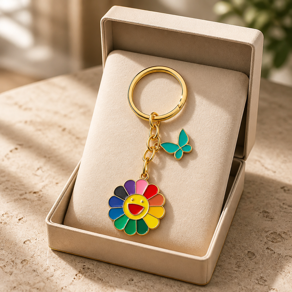 Hello daisy keyring