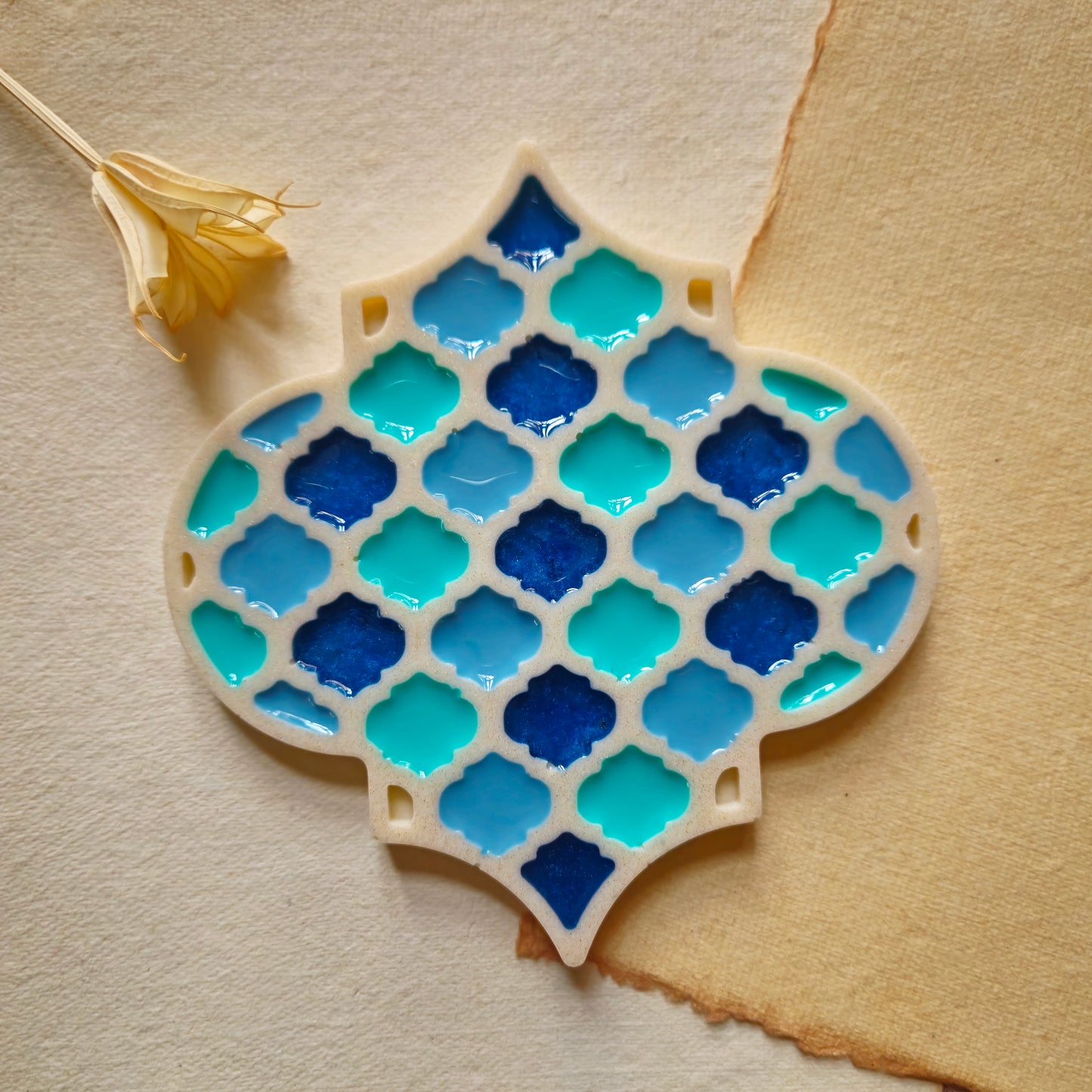 Moroccan resin coasters