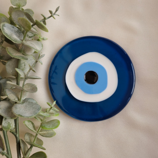 Evil eye resin coasters