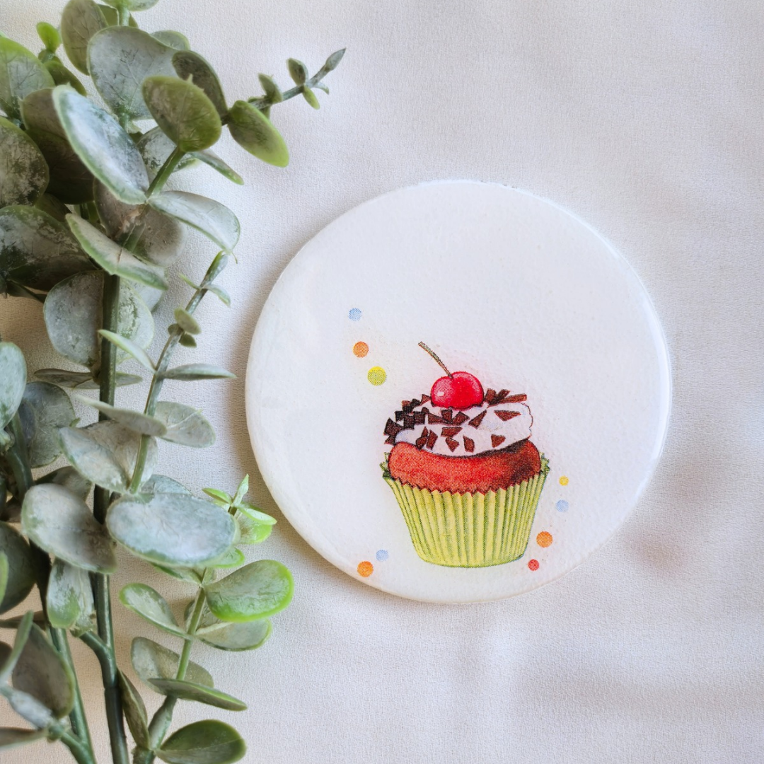 Cupcakes resin coasters