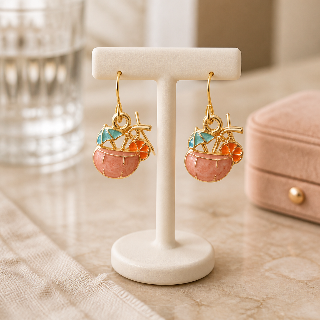 Coconut cooler earrings