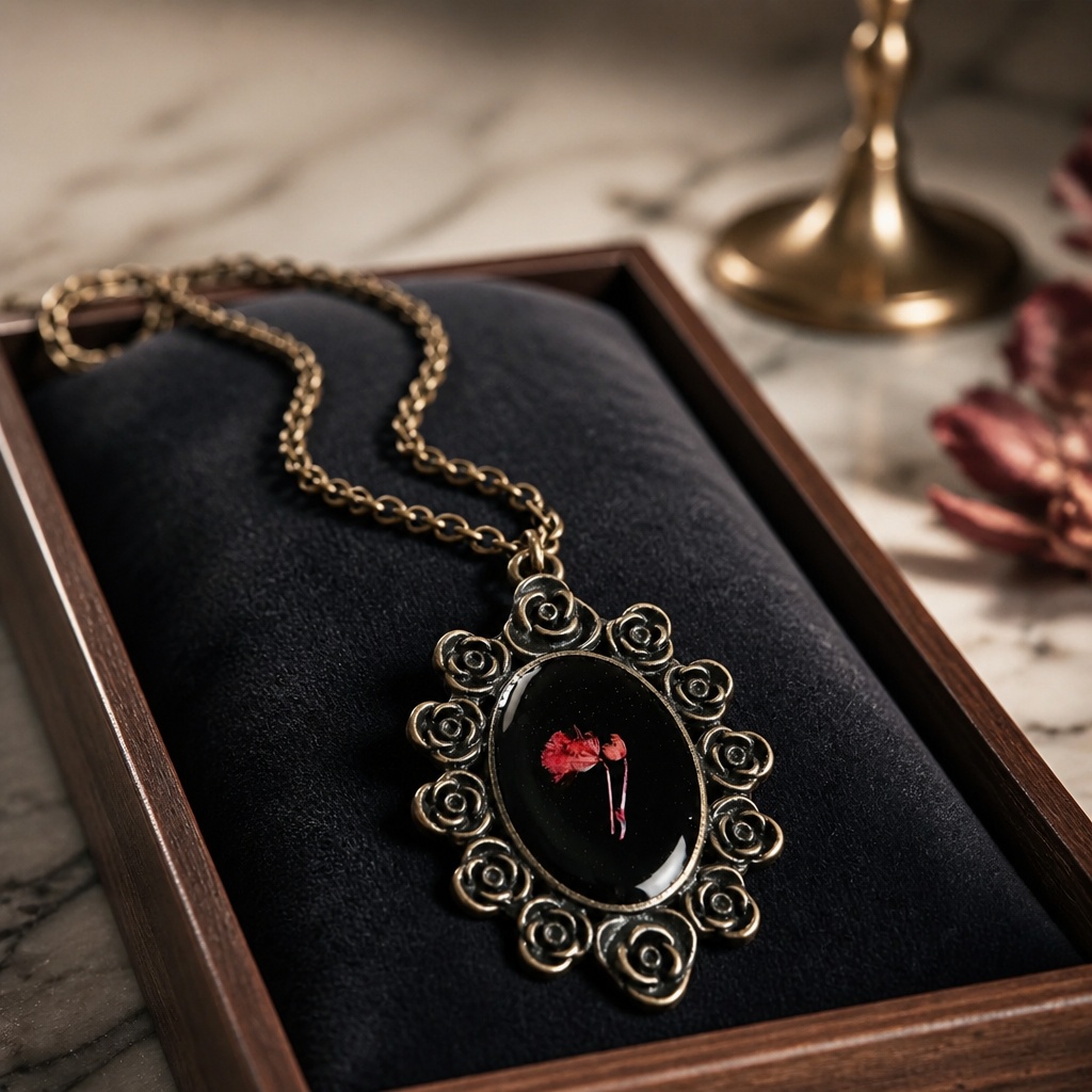 Flower design vintage locket