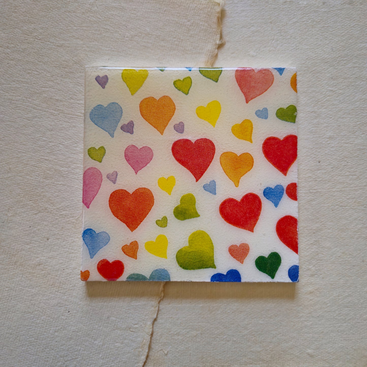 All heart resin coasters