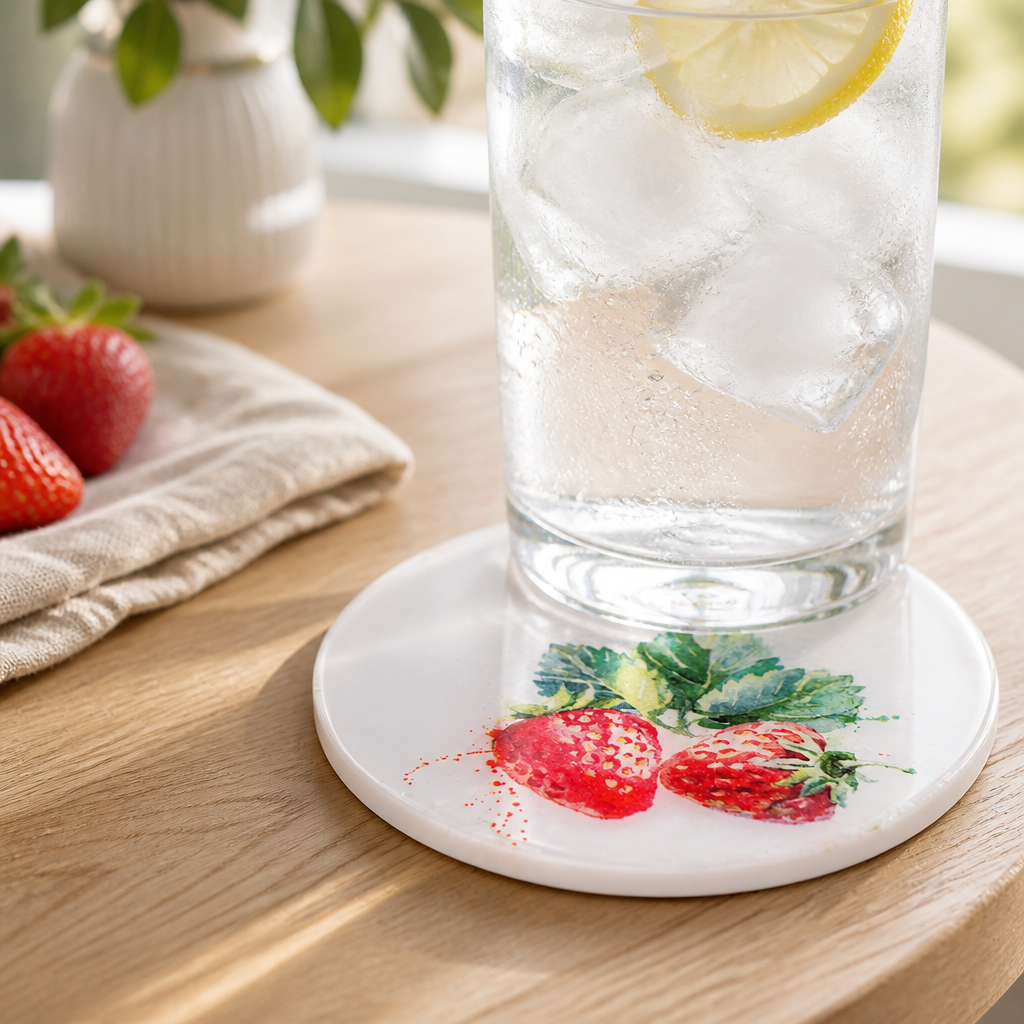 Fruits resin coasters