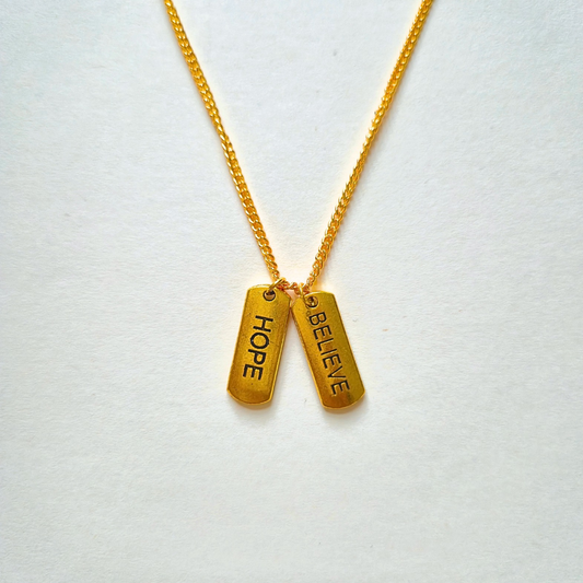Believe + Hope locket