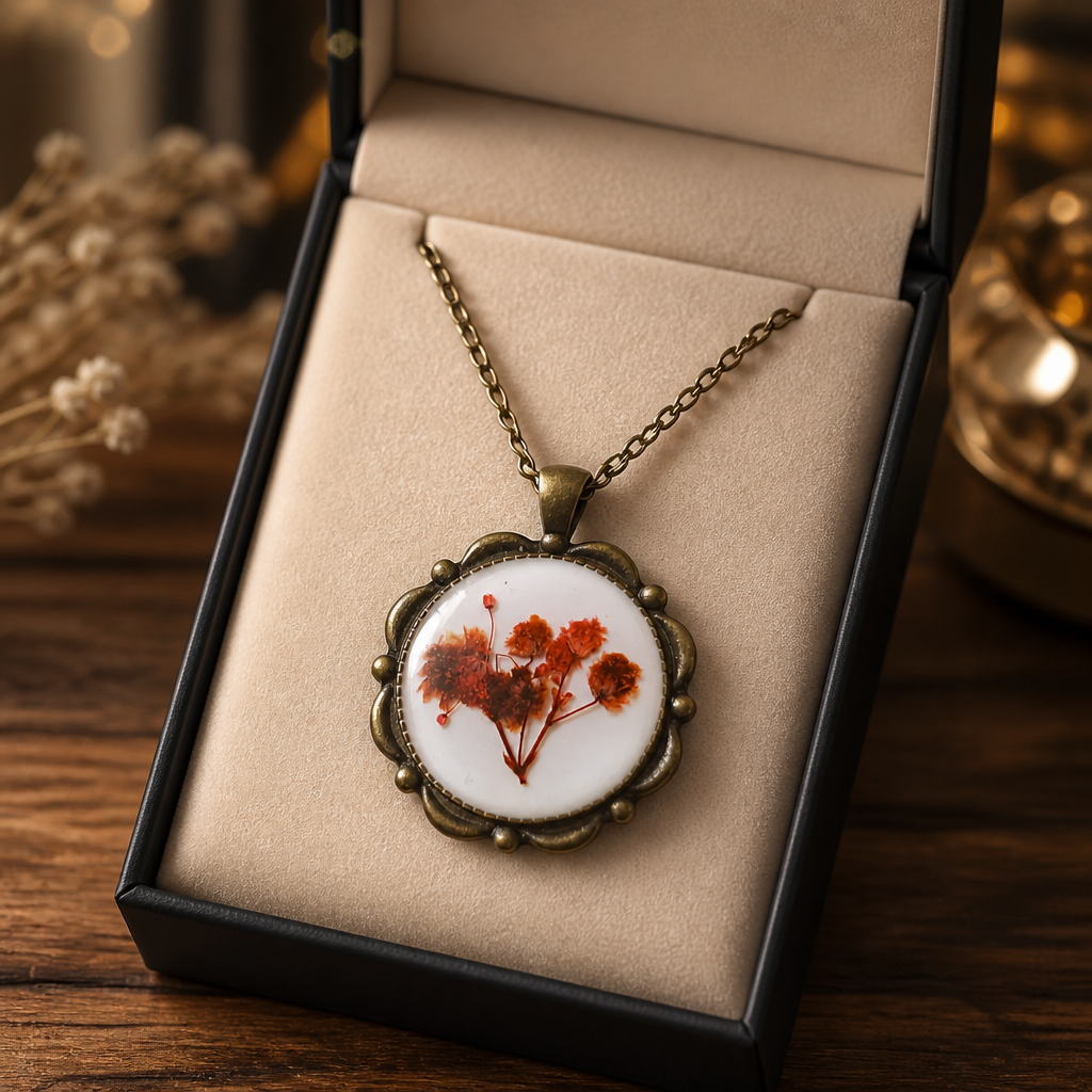 Pink gypsy vintage locket