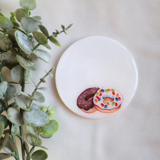 Doughnut resin coasters