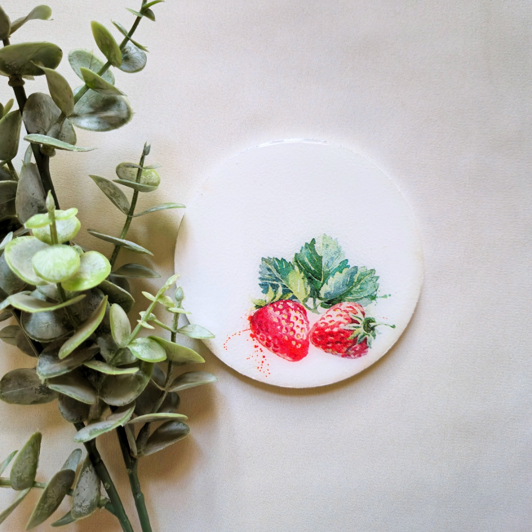 Fruits resin coasters