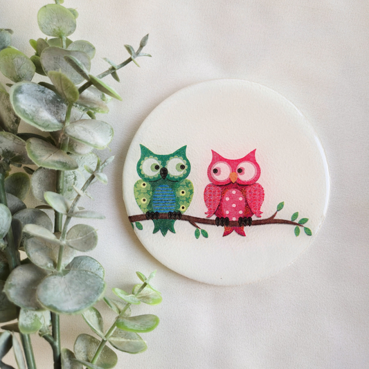 Owl resin coasters