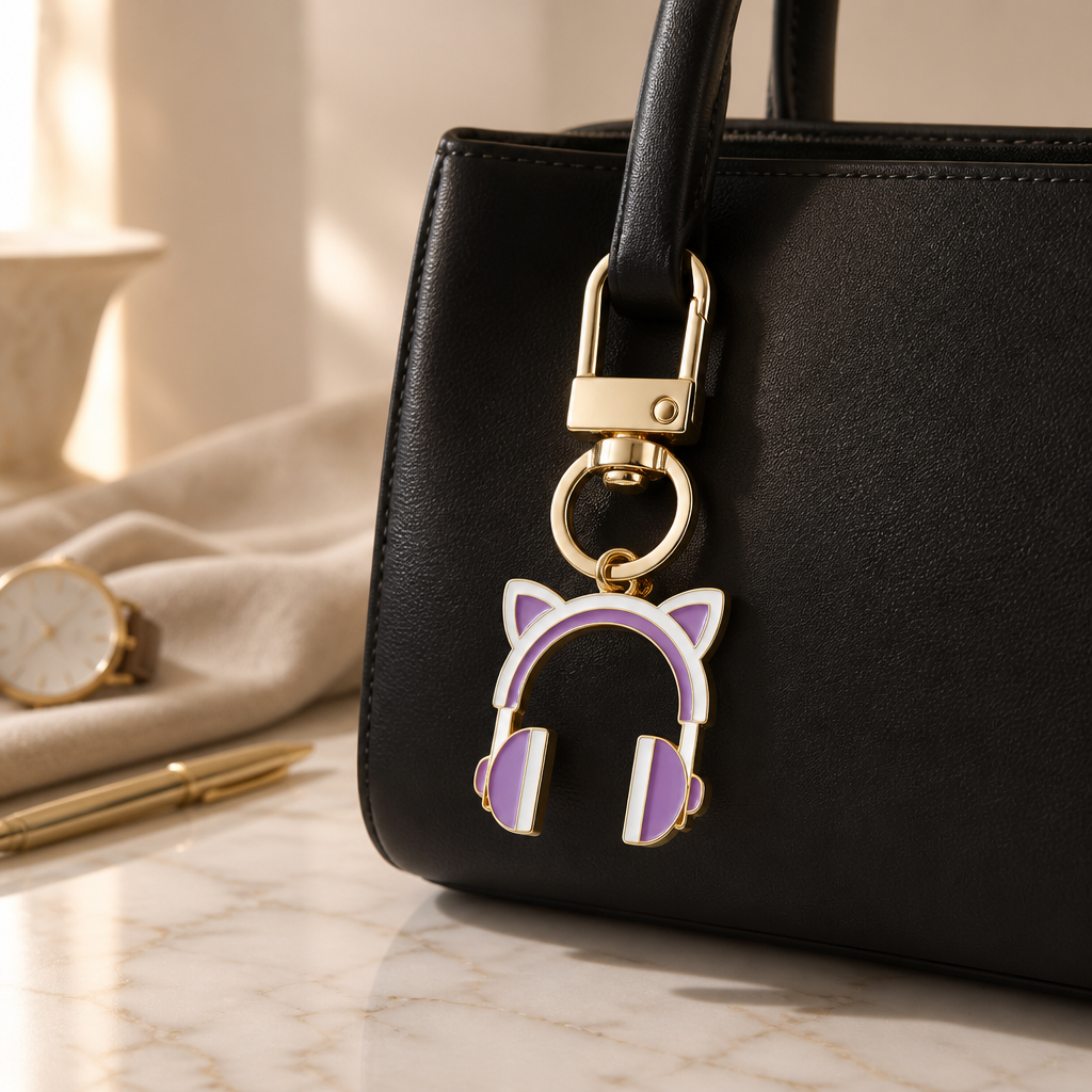 Headphones bag charm