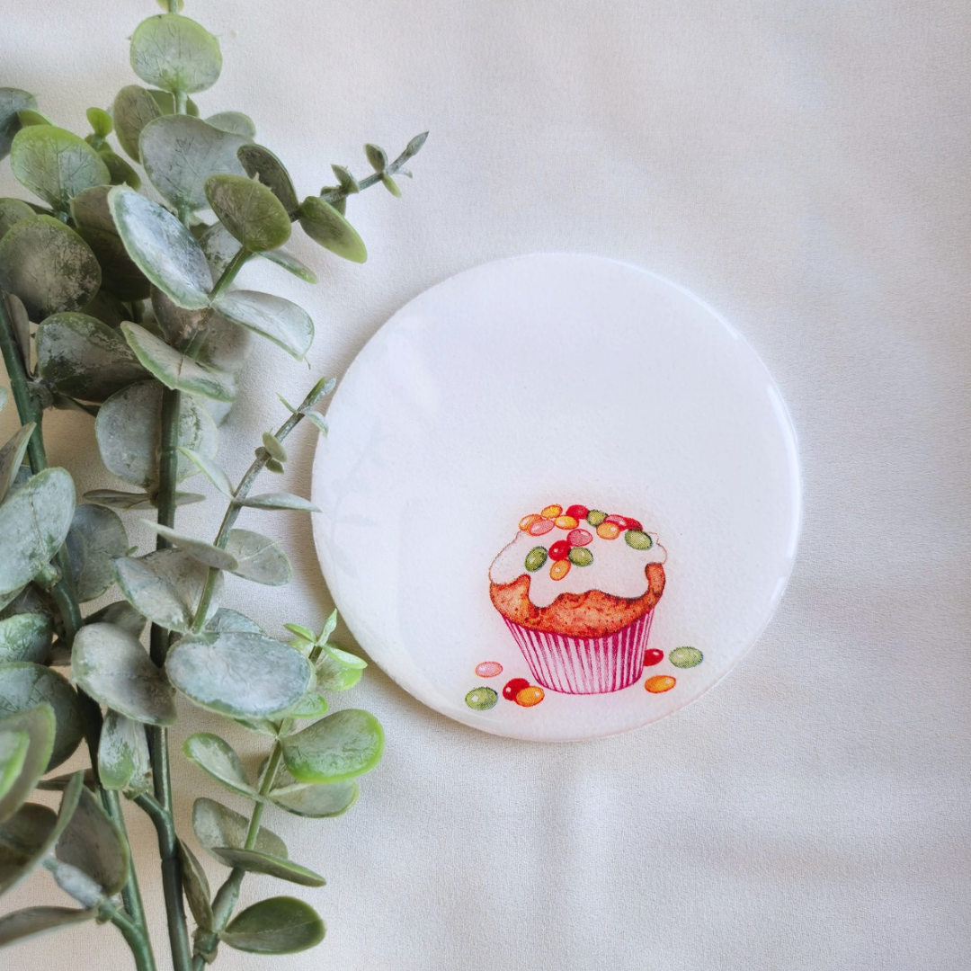 Cupcakes resin coasters