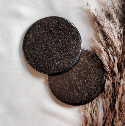 Galactic sky resin coaster