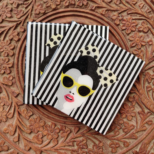 Pretty woman resin coasters