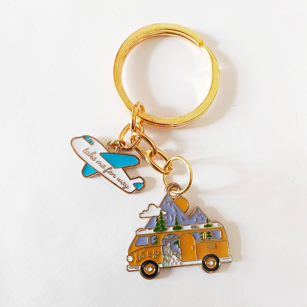 Globe trotter keyring