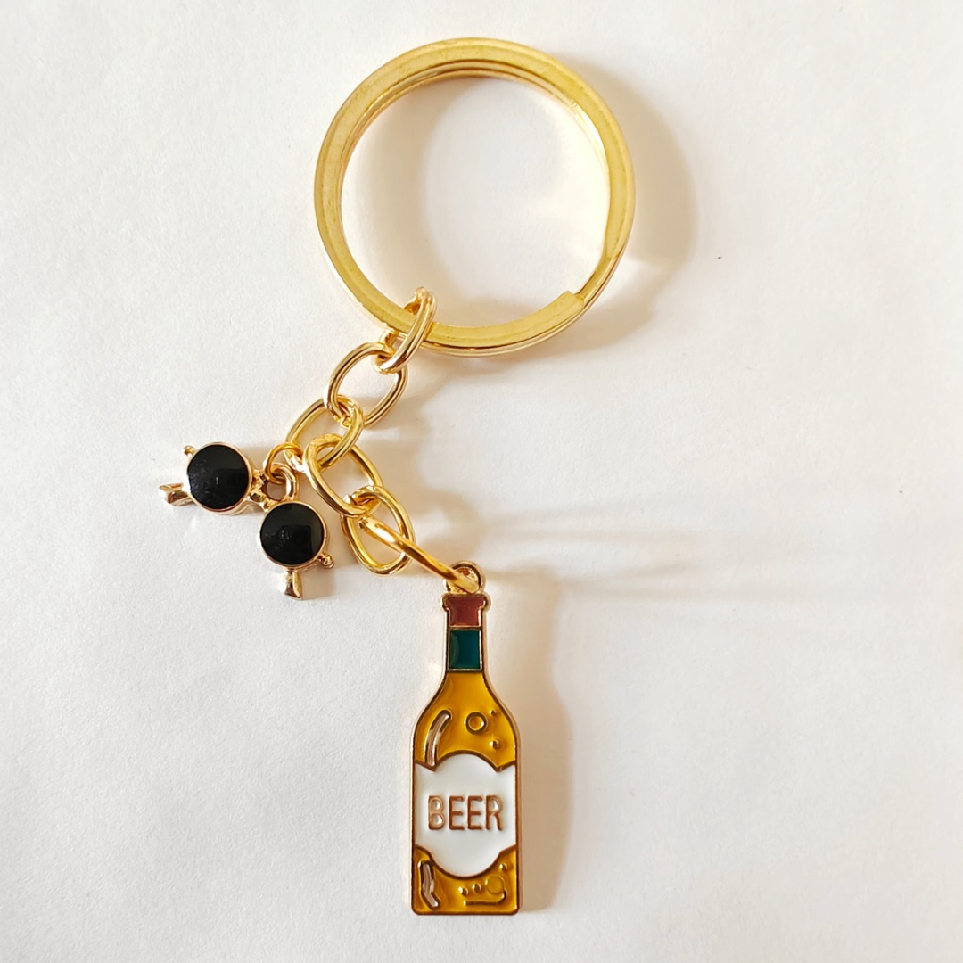 Beer chugger keyring