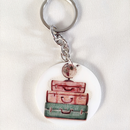 Happy journey keyring