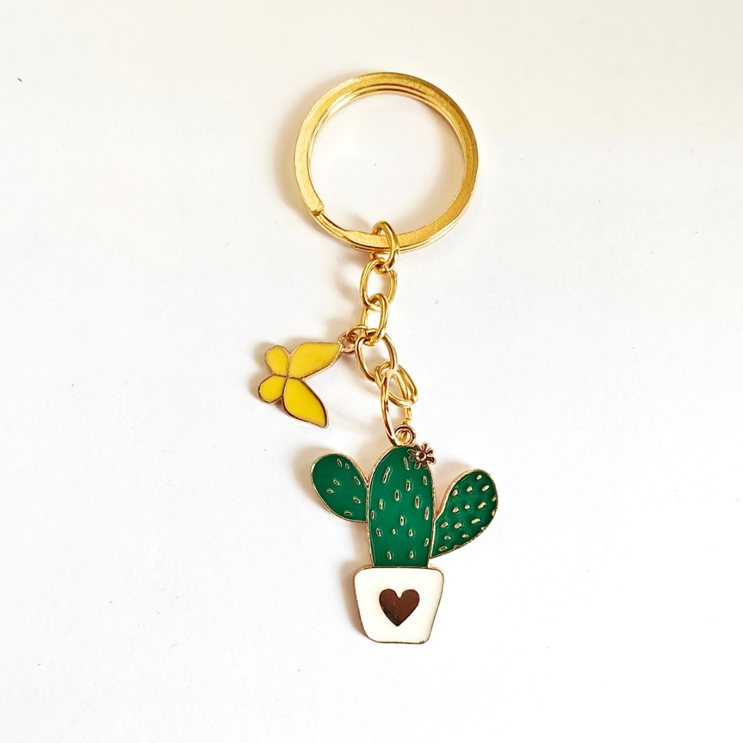 Cactus keyring