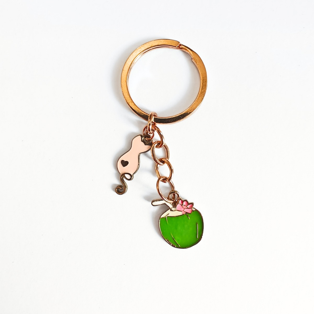 Tropical queen keyring