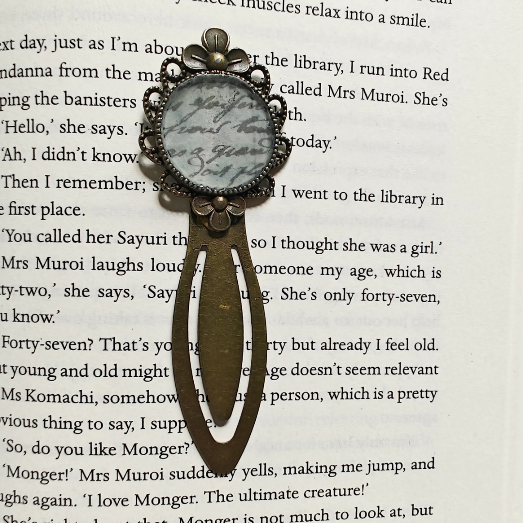 Calligraphy vintage bookmark