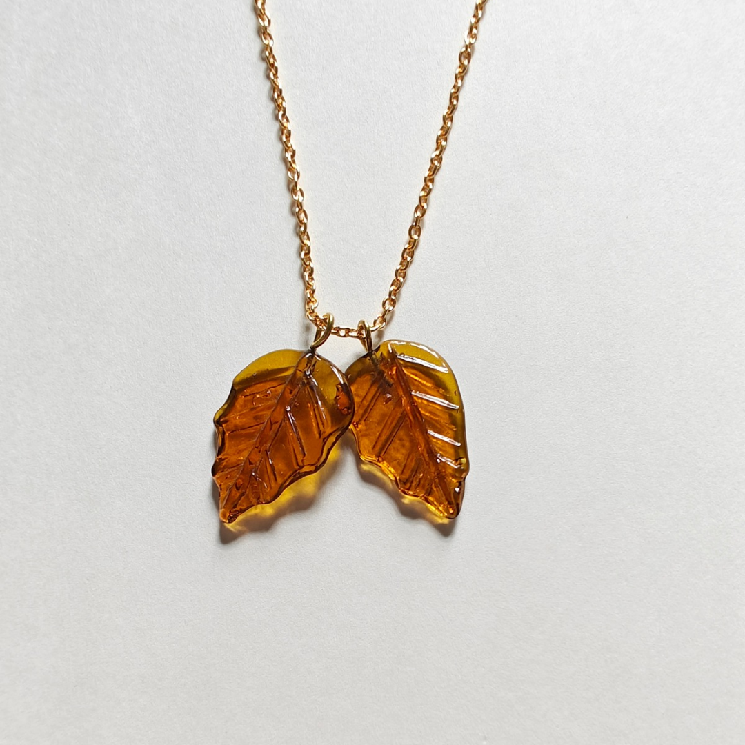 Autumn leaves locket