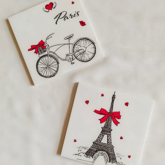 Paris resin coasters