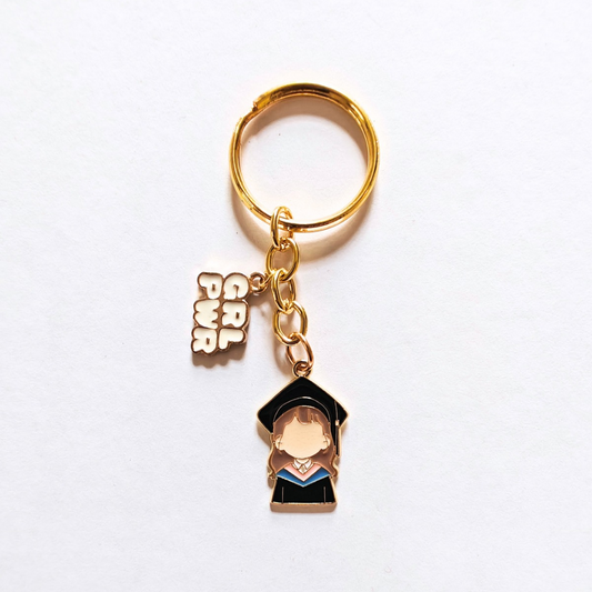 Girl power keyring