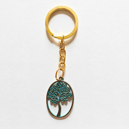 Tree of life keyring