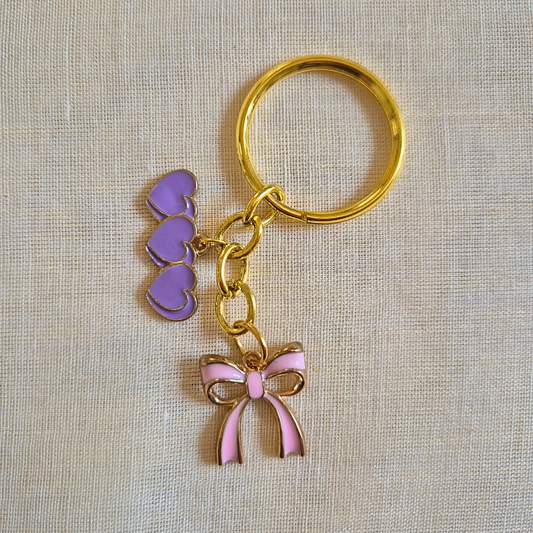 Pretty pastels keyring