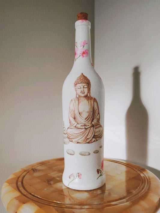 Buddha bottle art