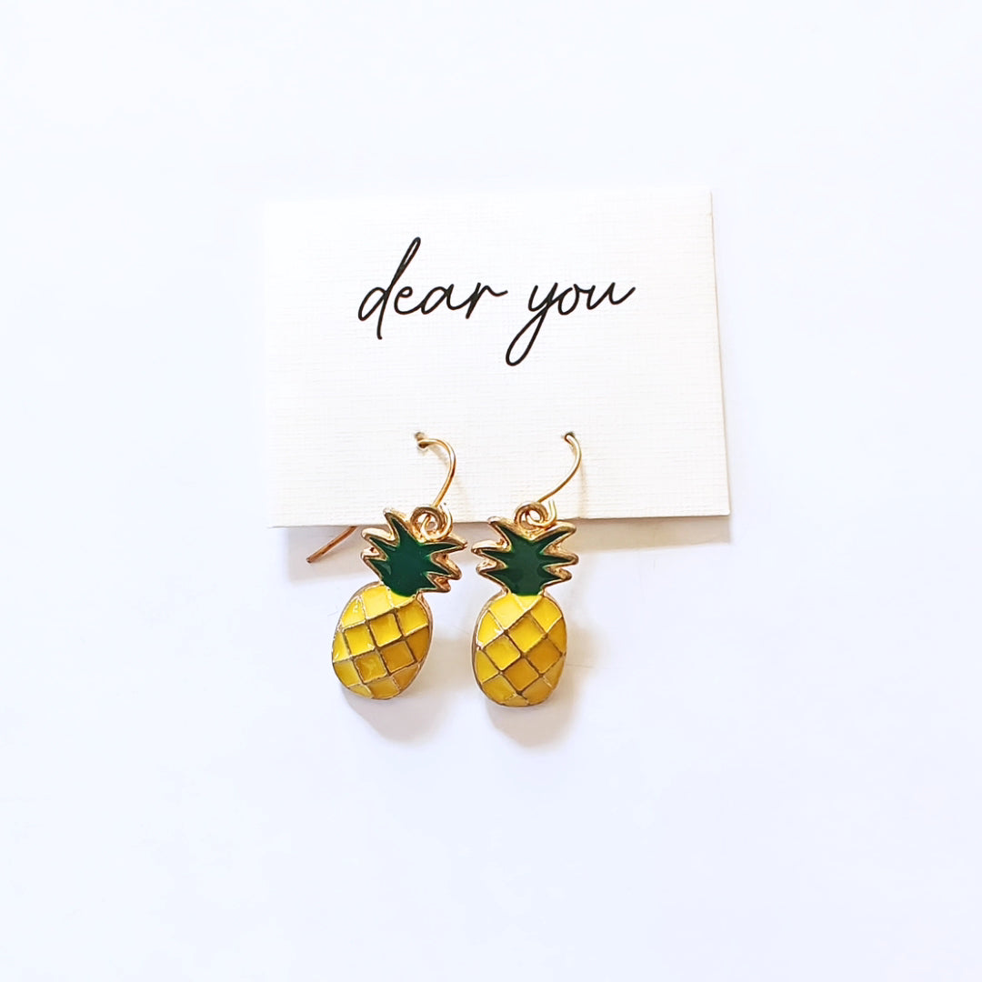 Pineapple earrings