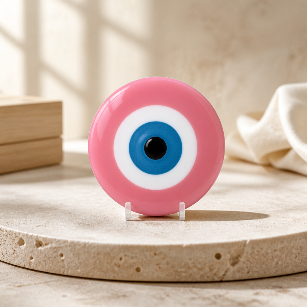 Evil eye resin coasters