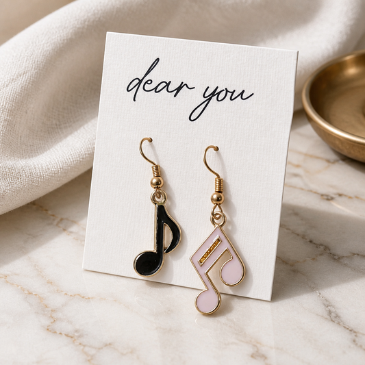 Musical notes earrings