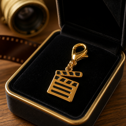 Cinephile wallet charm
