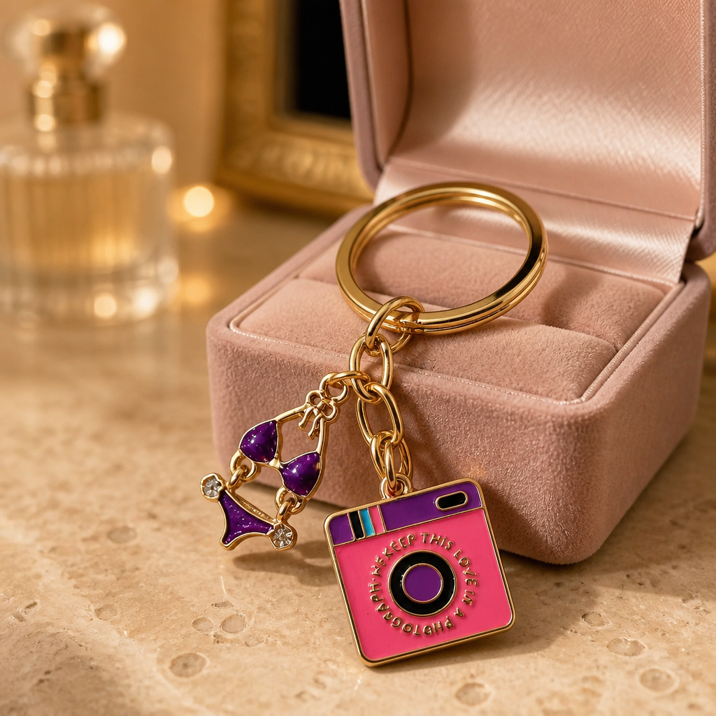 Beach bum keyring