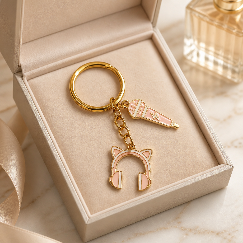 Music lover keyring