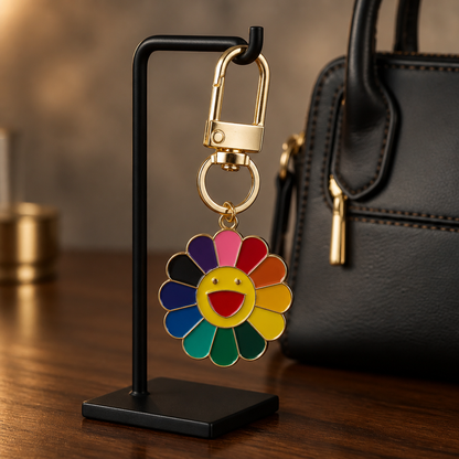 Happy daisy bag charm