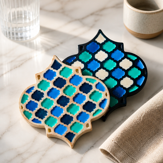 Moroccan resin coasters