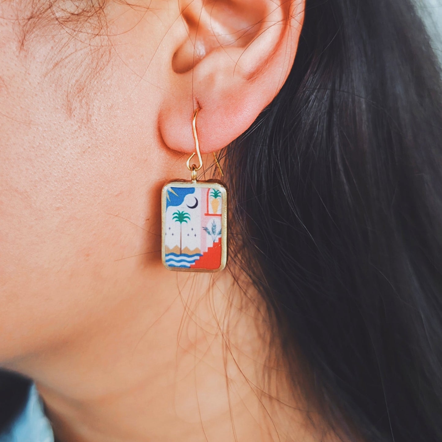 European summer earrings