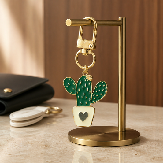 Cactus bag charm