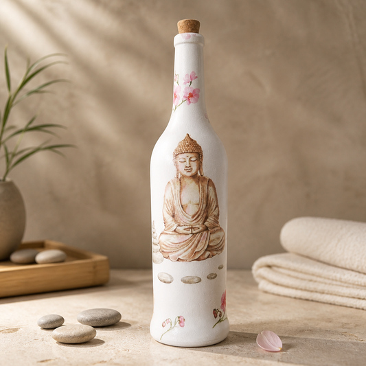 Buddha bottle art