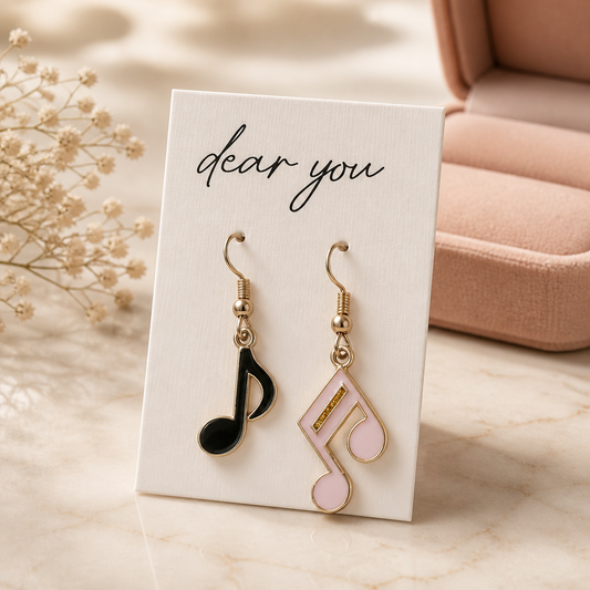 Musical notes earrings