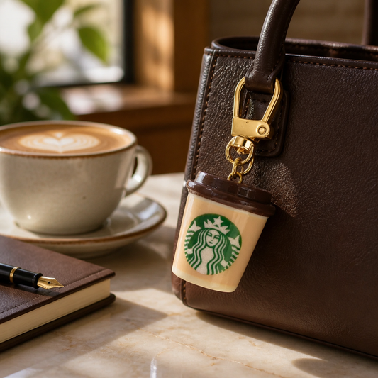Starbucks bag charm