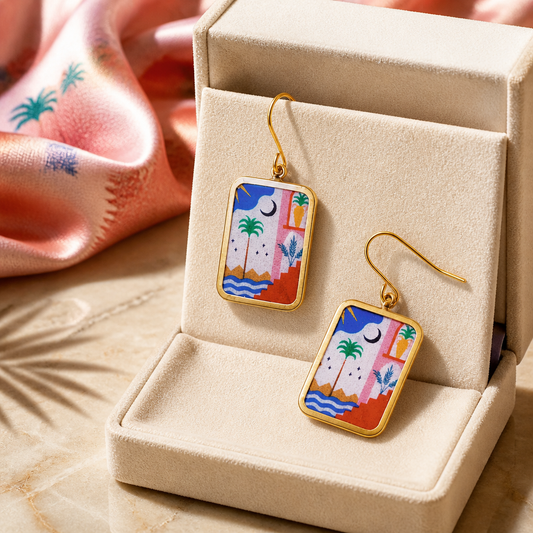 European summer earrings