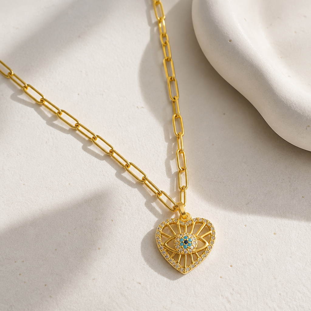 Evil eye locket (B)