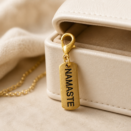 Namaste wallet charm
