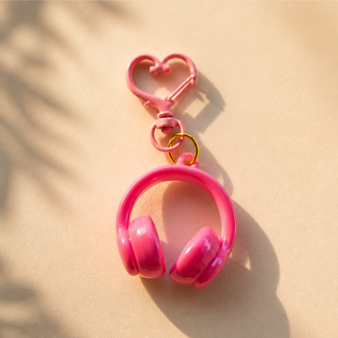 Headphones bag charm