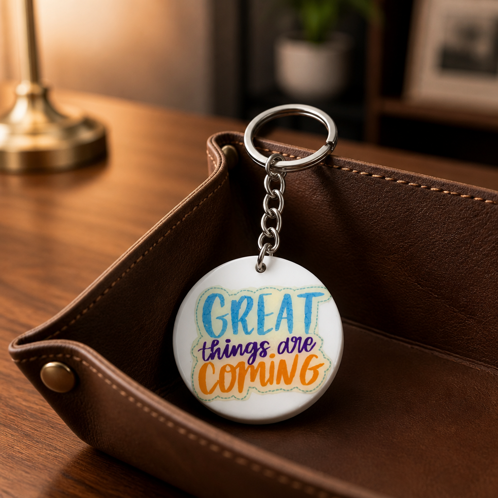 Just breathe keyring
