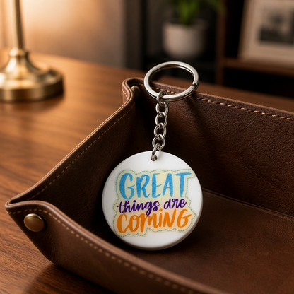 Just breathe keyring