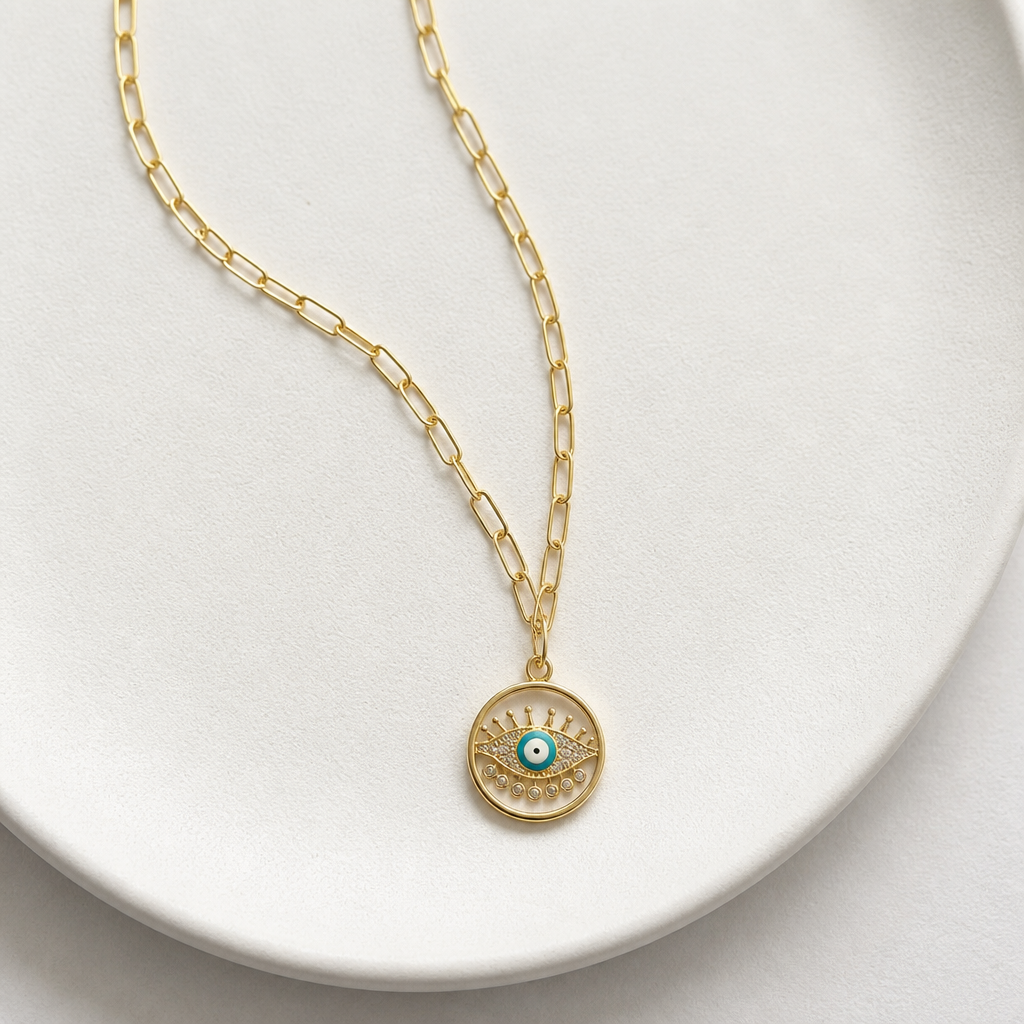 Evil eye locket