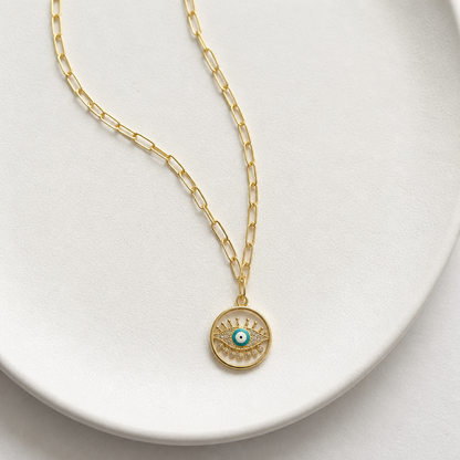 Evil eye locket